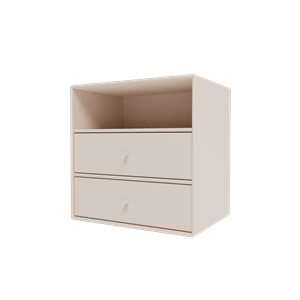 Montana Mini 1006 Bookcase With 2 Drawers 168-Clay