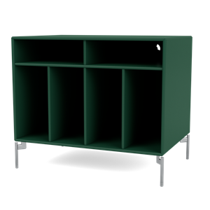 Montana SPIN I Vinyl Bookcase 136-Pine/01- Chrome