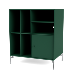 Montana Selection SPIN II Vinyl Bookcase 136-Pine/01- Chrome