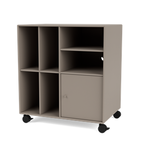 Montana Selection SPIN II Vinyl Bookcase 141-Truffle/05- Black