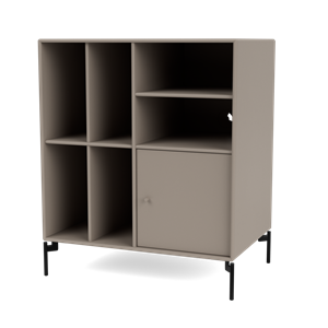 Montana Selection SPIN II Vinyl Bookcase 141-Truffle/03- Black