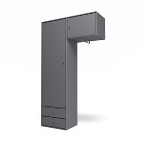 Montana Selection Attire II Wardrobe With Hanging Rail 36-Coal