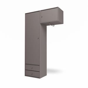 Montana Selection Attire II Wardrobe With Hanging Rail 35-Coffee