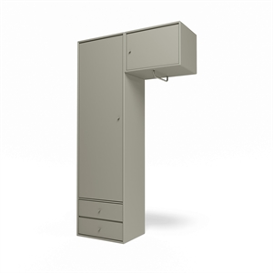 Montana Selection Attire II Wardrobe With Hanging Rail 144-Fennel