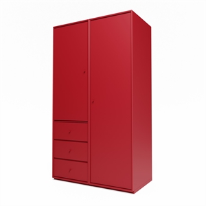 Montana Selection Attire III Wardrobe With Plinth 165-Beetroot