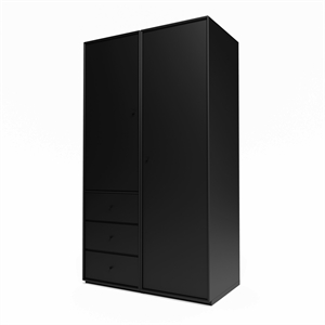 Montana Selection Attire III Wardrobe With Plinth 05-Black