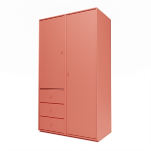 Montana Selection Attire III Wardrobe With Plinth 151-Rhubarb
