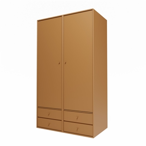 Montana Selection Attire IIII Wardrobe With Hanging Rail 142- Amber