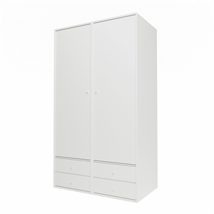 Montana Selection Attire IIII Wardrobe With Hanging Rail 01-White