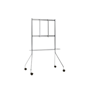 Pedestal Moon Pro TV Stand Matt Chrome