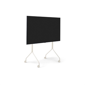 Pedestal Moon Rollin' Tall TV Stand Pearl