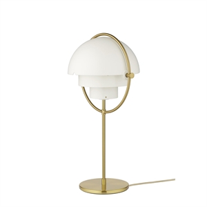 GUBI Multi-Lite Table Lamp Brass & White