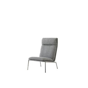 &Tradition Muno LN16 Armchair With High Back Dark Chrome/Hallingdal 0126