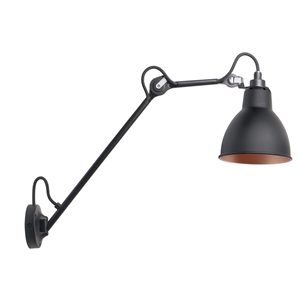 Lampe Gras N122 Wall Lamp Black/ Black/ Copper – DCWéditions