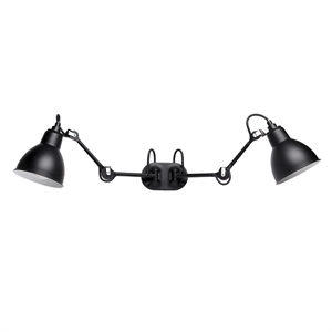 Lampe Gras N204 Double Bathroom Wall Lamp Black – DCWéditions