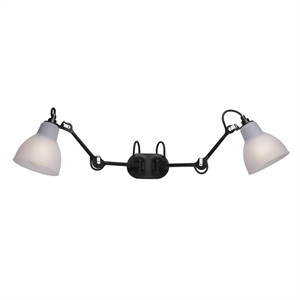 Lampe Gras N204 Double Bathroom Wall Lamp Black/ Polycarbonate – DCWéditions