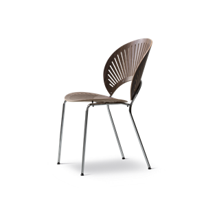 Fredericia Furniture Trinidad Dining Chair Walnut/ Chrome