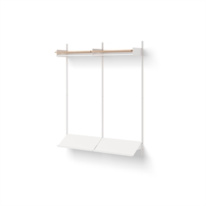 New Works Wardrobe Shelf 2 Oak/ White