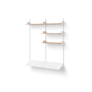 New Works Wardrobe Shelf 3 Oak/ White