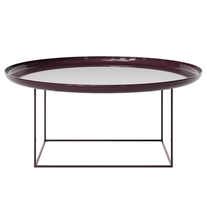 NORR11 Duke Coffee Table Large Lacquered Maroon