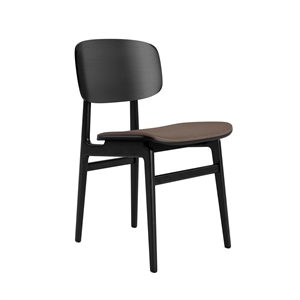 NORR11 NY11 Dining Table Chair Black/ Dark Brown 21001