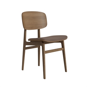 NORR11 NY11 Dining Chair Light Smoked Oak/Dark Brown 21001