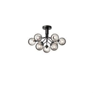 Nuura Apiales 9 Ceiling Light Satin Black/Optic Smoke