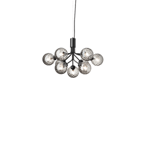 Nuura Apiales 9 Chandelier Satin Black/ Optic Smoke