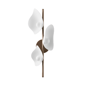 Nuura Florii 3 Wall Lamp Dark Bronze/ White