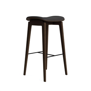 NORR11 NY11 Bar Stool With Upholstered Seat H65 Dark Smoked Oak/Anthracite 21003