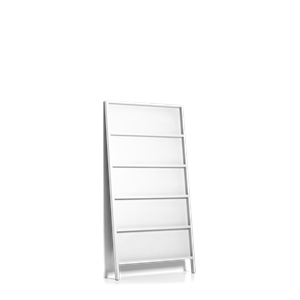 Moooi Oblique Wall Shelf Small White Lacquered Beech