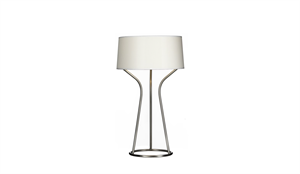 Örsjö Aria Table Lamp Stainless Steel/ White