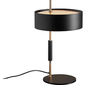 Oluce 1953 Table Lamp Black/ Satin Gold