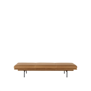 Muuto Outline Daybed Base Black/ Leather/Cognac