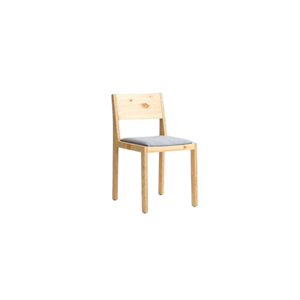 Vaarnii 016 Maasto Dining Chair Upholstered Seat Natural/Square 0134
