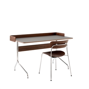 &Tradition Pavilion AV17 Desk Iron/Walnut/ Chrome