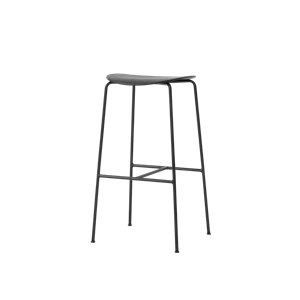 &Tradition Pavilion AV38 Bar Stool Black Black Oak