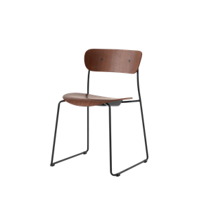 &Tradition Pavilion AV51 Dining Chair Black/ Lacquered Walnut