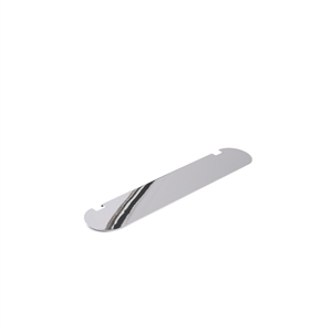 Pedestal Pipe TV Shelf Chrome