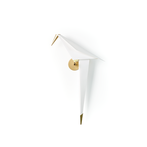 Moooi Perch Light Wall Lamp Built-in Brass/ White Large