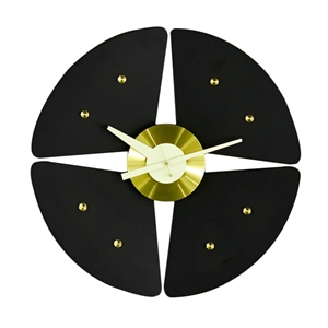 Vitra Petal Clock Watch Black/ Brass