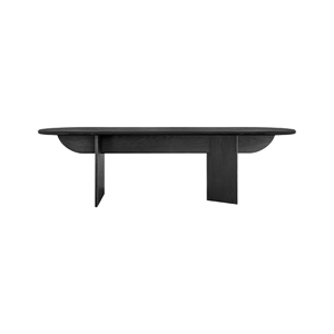 Louise Roe Pillabout 02 Dining Table L240 Black Lacquered Oak