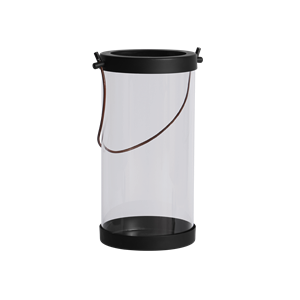 Andersen Furniture Pipe Lantern Glass/ Metal