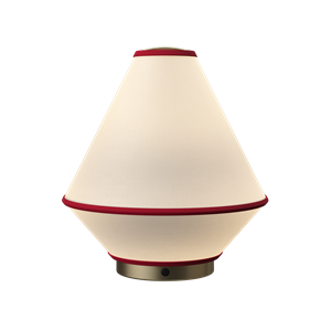 Edgeform Tafta Transportable Lamp Red/ Off-White