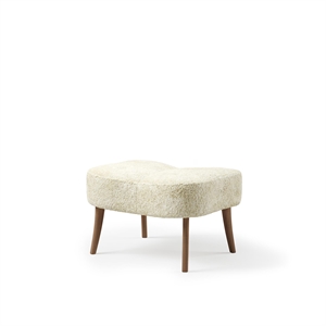 Warm Nordic Pragh Pouf Sheepskin Off White/ Natural Oiled Oak