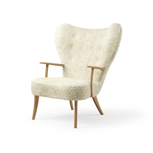 Warm Nordic Pragh Armchair Sheepskin Off White/Natural Oiled Oak