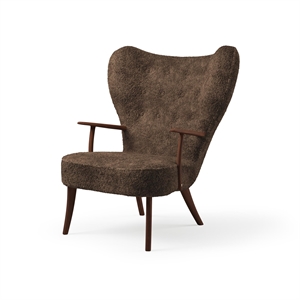 Warm Nordic Pragh Armchair Sheepskin Drake/Oiled Walnut
