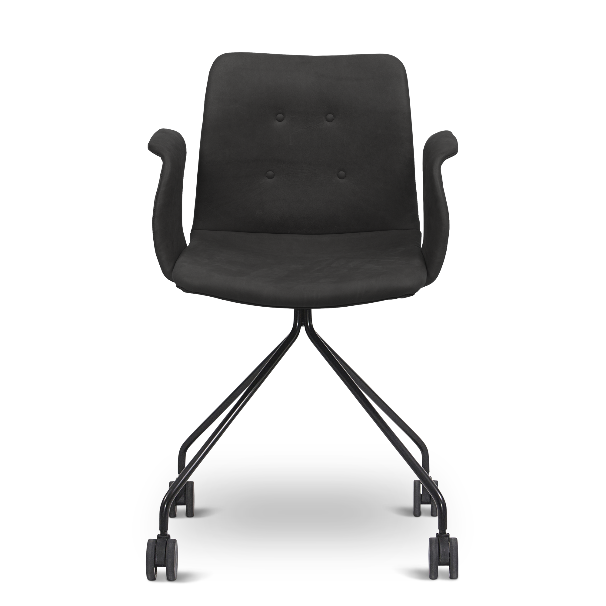 Bent Hansen Primum Office Chair M. Armrests And Wheels Black/Black