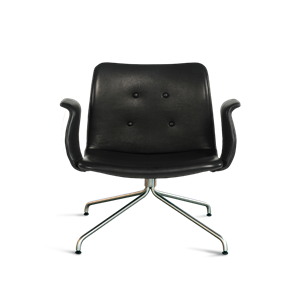 Bent Hansen Primum Lounge Chair w. Armrests Black/ Steel