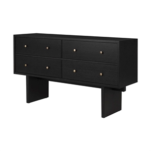 GUBI Private Sideboard Black Brown Stained Oak